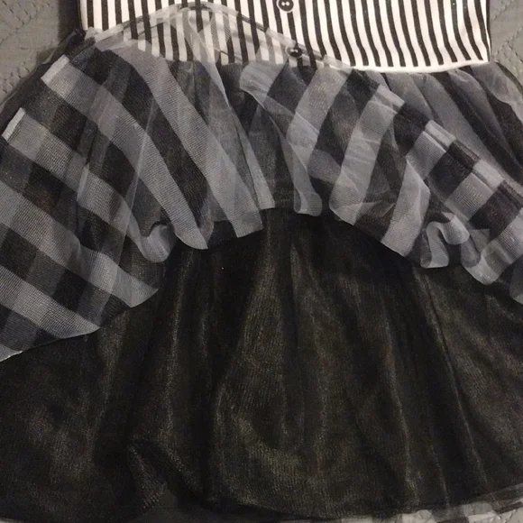 Disney The Nightmare Before Christmas Black and White Striped Skeleton Costume - Picture 6 of 8